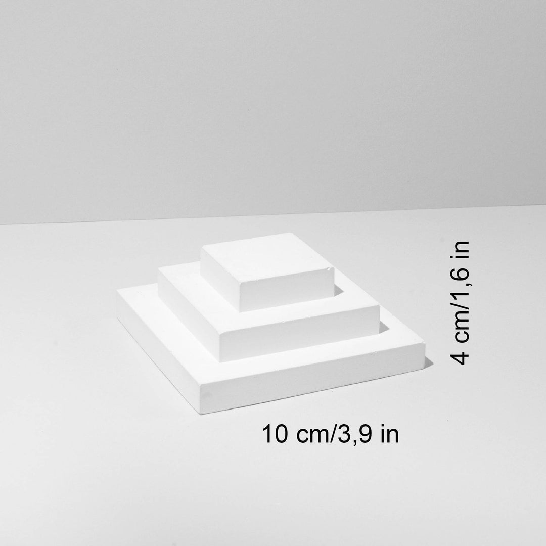 Tiered Square Pyramid 10x4x1.5 cm - Content Props