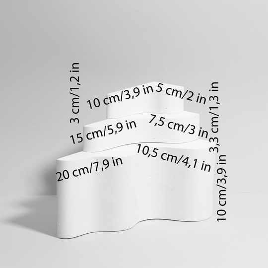 Wave-Edge Riser Product Photography Prop