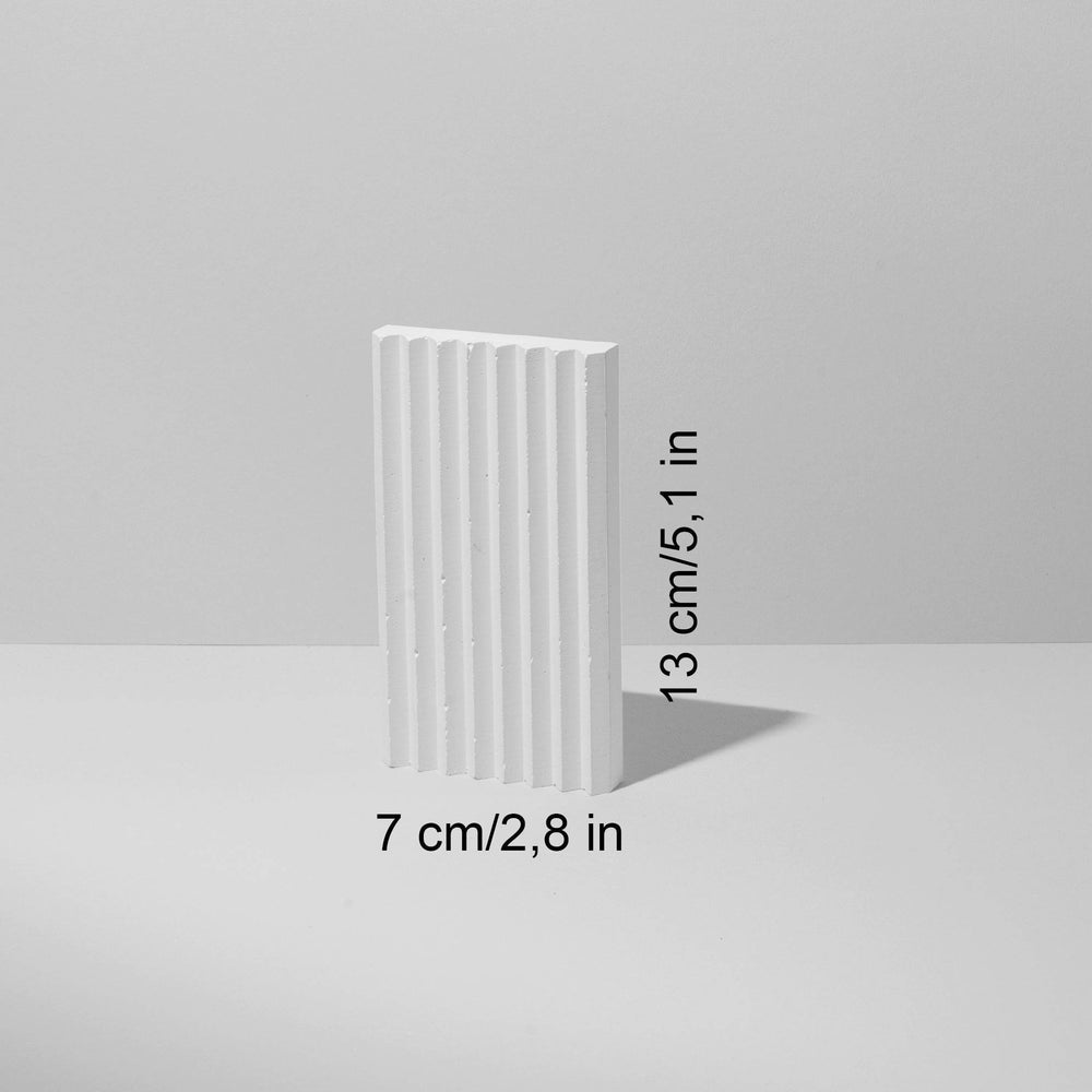 Rectangular Ribbed Prop 13 cm - Content Props
