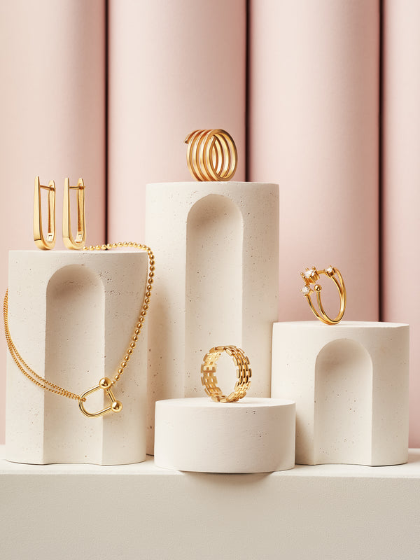 Warm White display stands